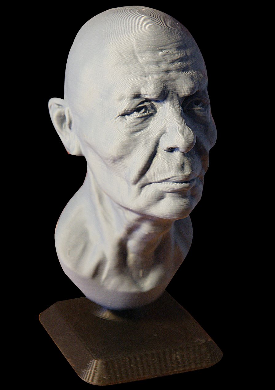 3d printed man face