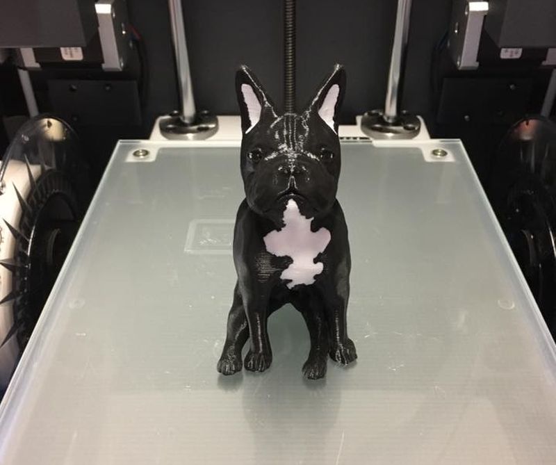 3d printed dual extruded dog