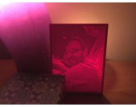 lithophane red lighted