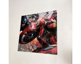 3D printed/wall painted σουβέρ 9τμχ marvel puzzle