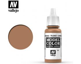 VALLEJO 17ml MODEL COLOR ACRYLIC PAINT - CORK BROWN 70843