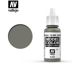 VALLEJO 17ml MODEL COLOR ACRYLIC PAINT - GREEN GREY 70886