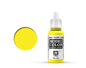 VALLEJO 17ml MODEL COLOR ACRYLIC PAINT - LEMON YELLOW 70952