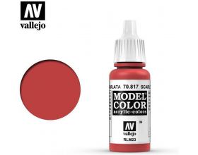 VALLEJO 17ml MODEL COLOR ACRYLIC PAINT - SCARLET 70817