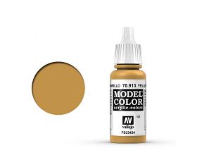 VALLEJO 17ml MODEL COLOR ACRYLIC PAINT - YELLOW OCHRE 70913