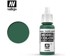 VALLEJO 17ml MODEL COLOR ACRYLIC PAINT - DEEP GREEN 70970