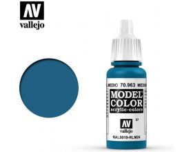 VALLEJO 17ml MODEL COLOR ACRYLIC PAINT - MEDIUM BLUE 70963