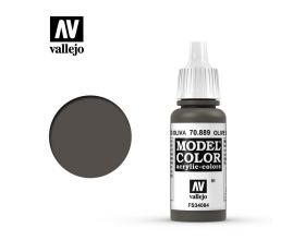 VALLEJO 17ml MODEL COLOR ACRYLIC PAINT - OLIVE BROWN 70889