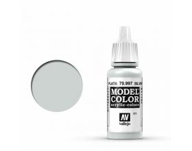 VALLEJO 17ml MODEL COLOR ACRYLIC PAINT - SILVER 70997