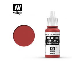 VALLEJO 17ml MODEL COLOR ACRYLIC PAINT - FLAT RED 70957