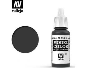 VALLEJO 17ml MODEL COLOR ACRYLIC PAINT - BLACK GLAZE 70855