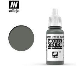 VALLEJO 17ml MODEL COLOR ACRYLIC PAINT - Gunmetal Grey 70863