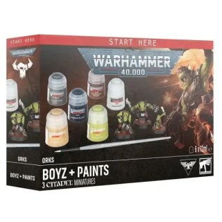 40K ORKS BOYZ +PAINTS 60-05
