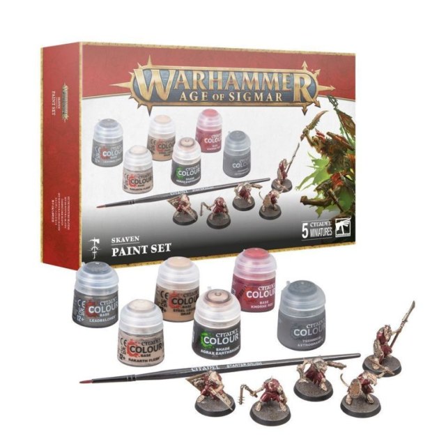 AGE OF SIGMAR SKAVEN PAINT SET 60-09