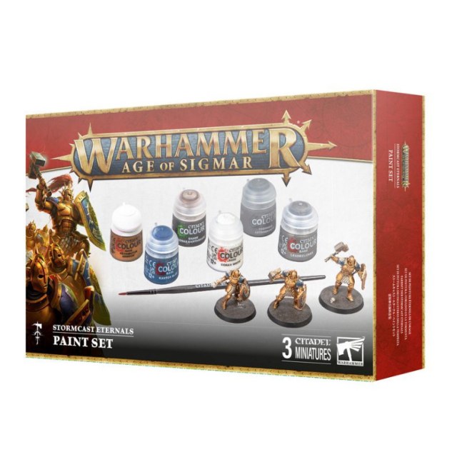 AGE OF SIGMAR STORMCAST ETTERNALS + PAINT SET 60-10